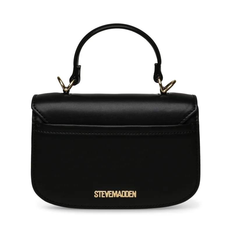 ستيف مادن Steve madden inque women's black/gold clutch